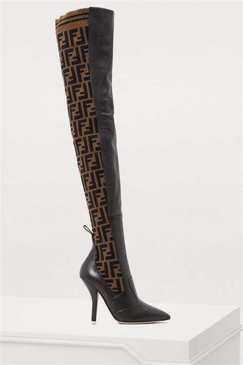 fendi boots outfit|fendi high heel boots.